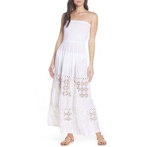 CHELSEA28 Farrah Smocked Cover-up Maxi Dress